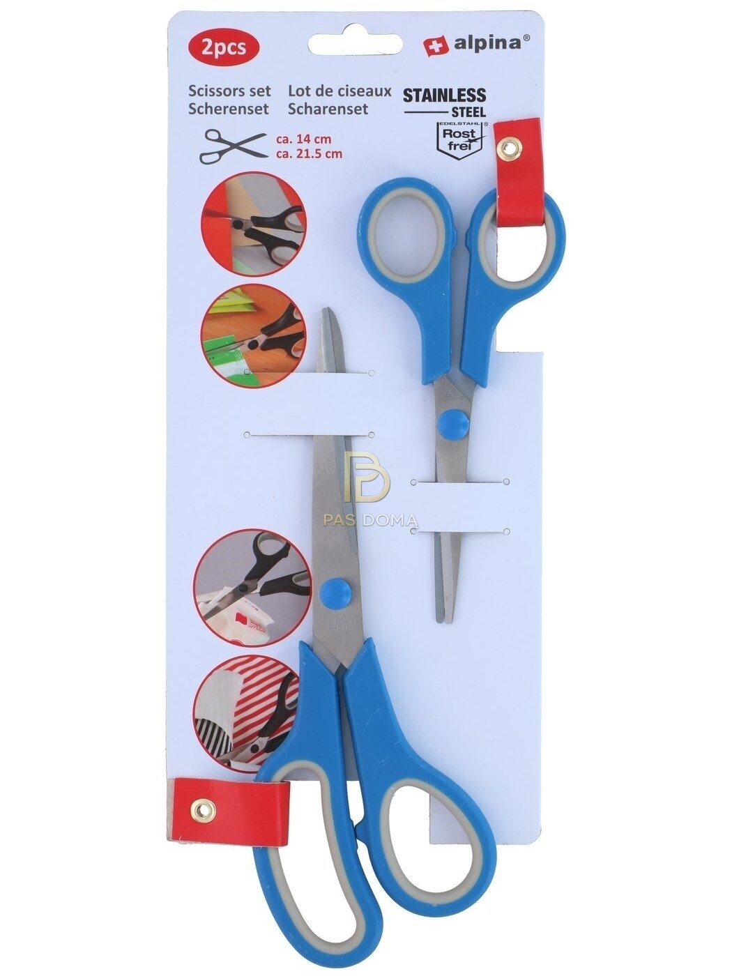 Virtuvinių žirklių rinkinys 14 cm / 21,5 cm 1