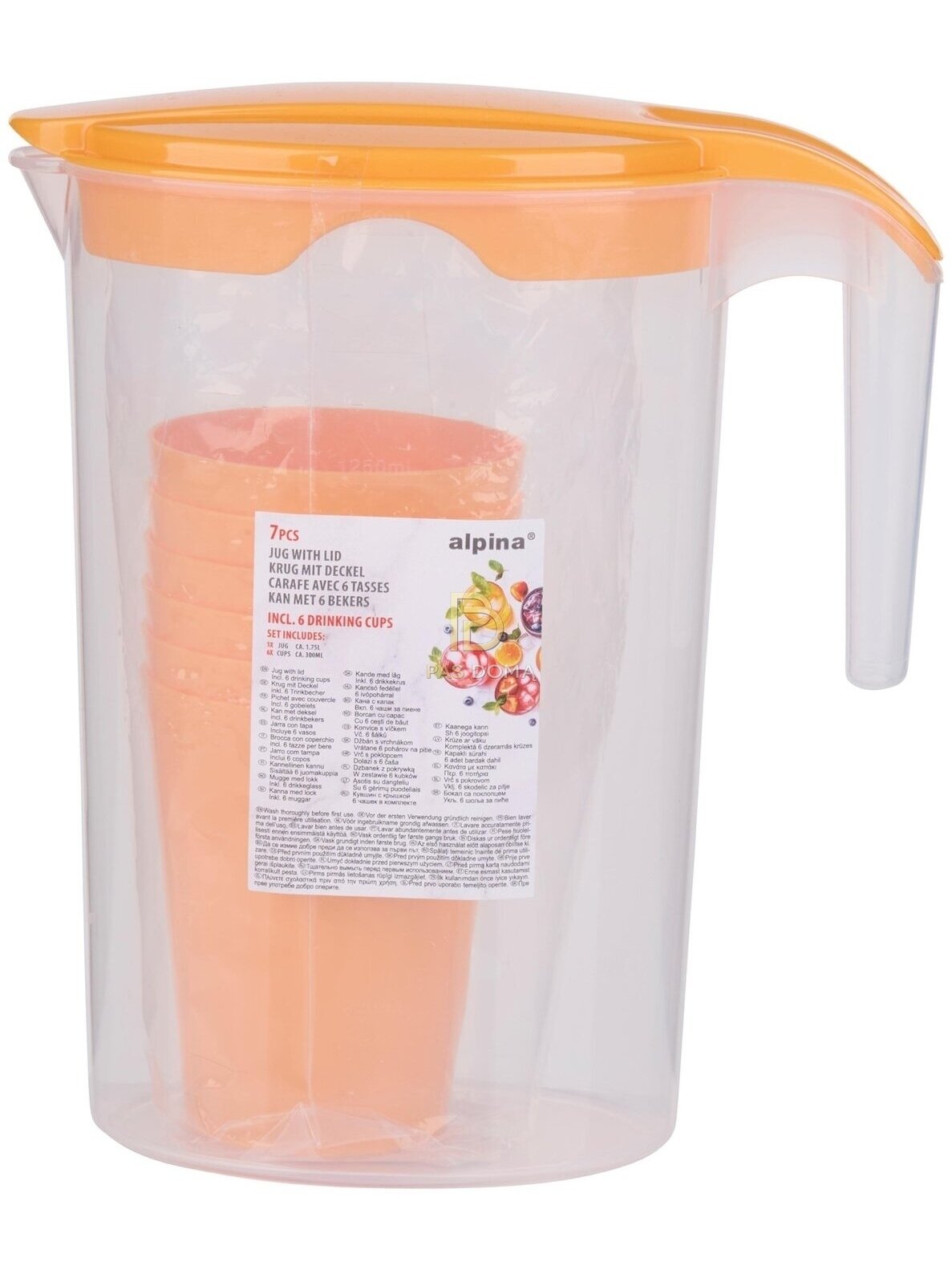 ALPINA Ąsotis su Puodeliais 1,75 l / 300 ml (10 x 20 x 22 cm) 2