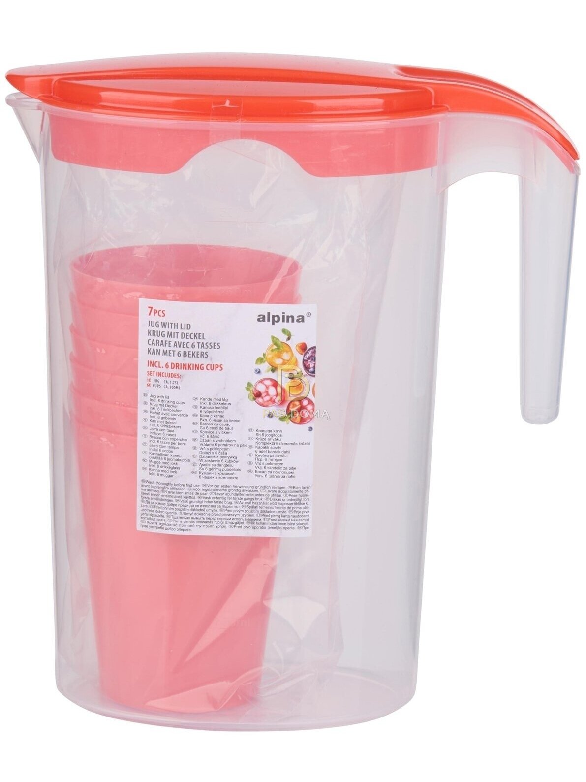 ALPINA Ąsotis su Puodeliais 1,75 l / 300 ml (10 x 20 x 22 cm) 4