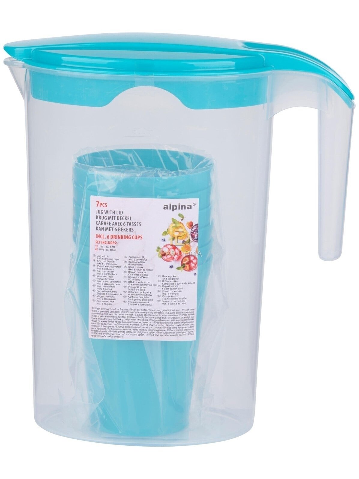 ALPINA Ąsotis su Puodeliais 1,75 l / 300 ml (10 x 20 x 22 cm) 8