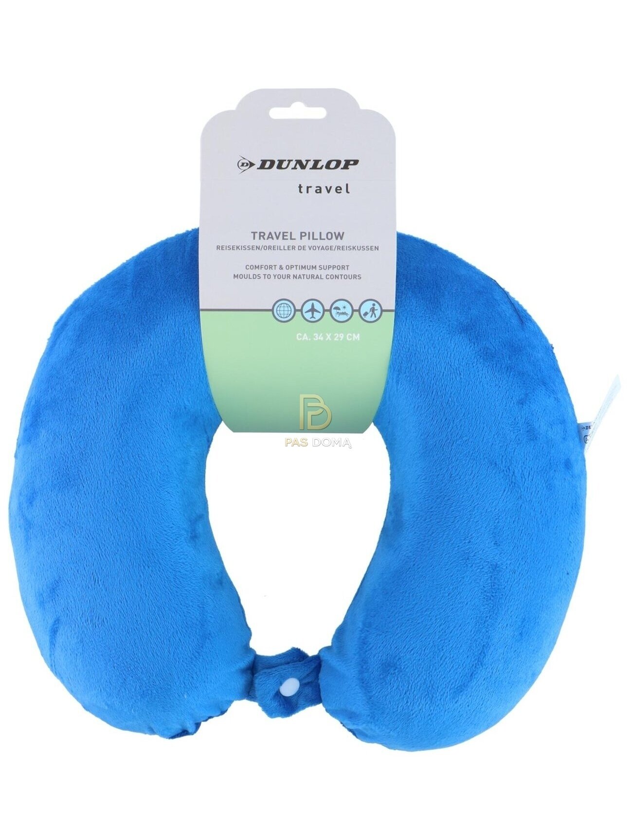 DUNLOP kelioninė pagalvė su „Memory Foam“ atminties putomis 34 × 29 cm 4