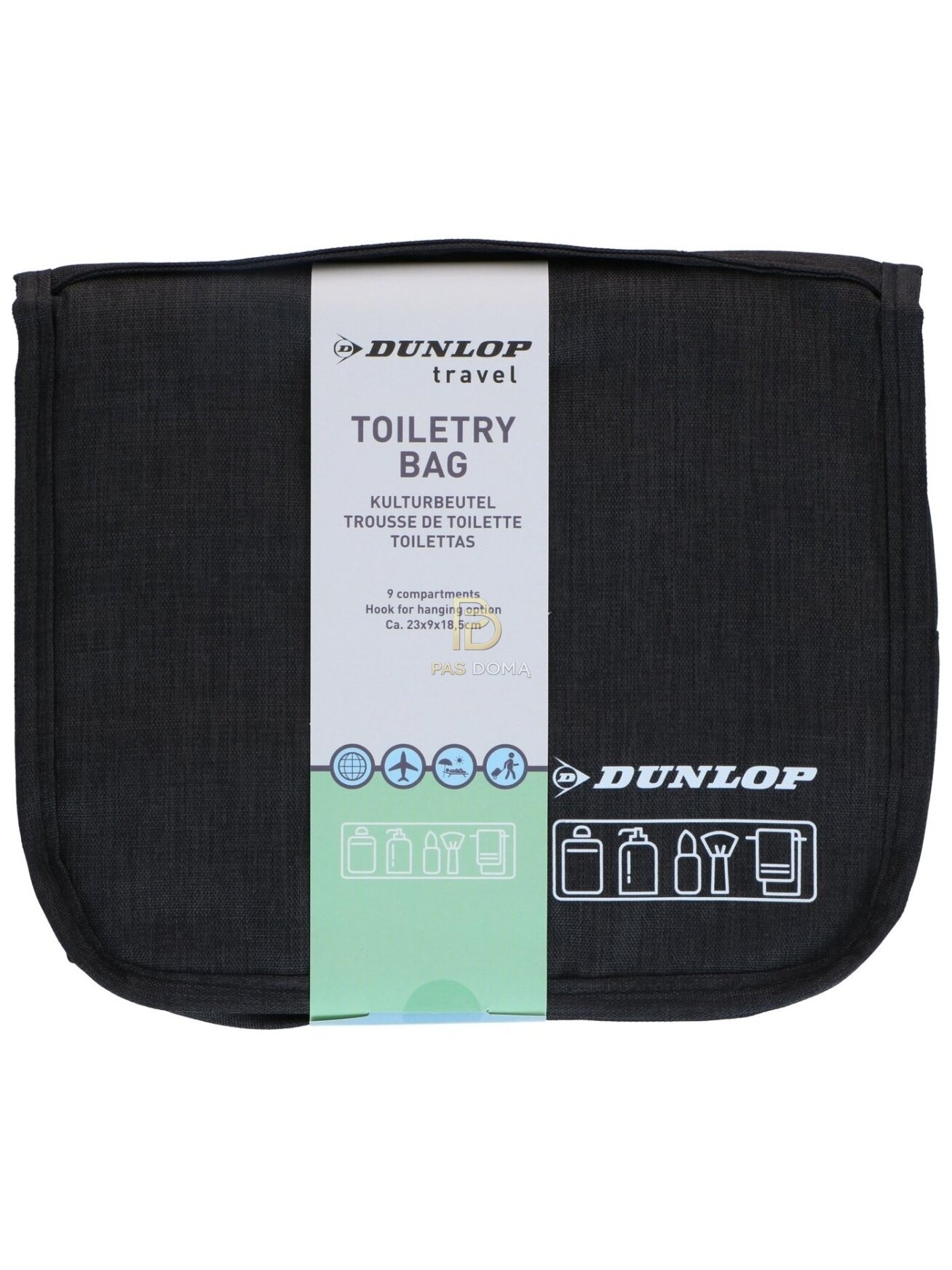 DUNLOP Tualeto reikmenų kosmetinė 23 x 9 x 18,5 cm 1