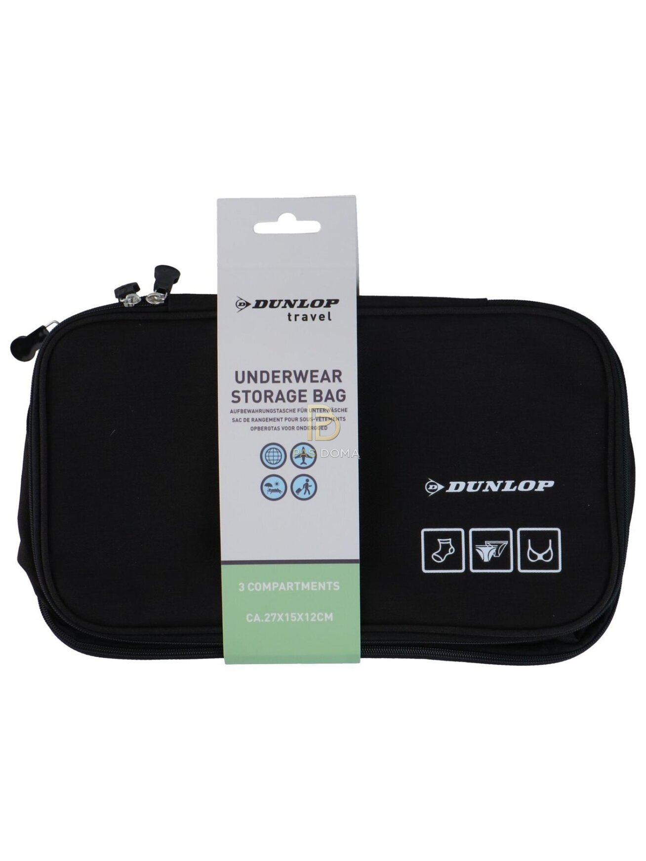 DUNLOP apatinių drabužių ir aksesuarų kelioninis organizatorius 28 × 16 × 9,5 cm 1