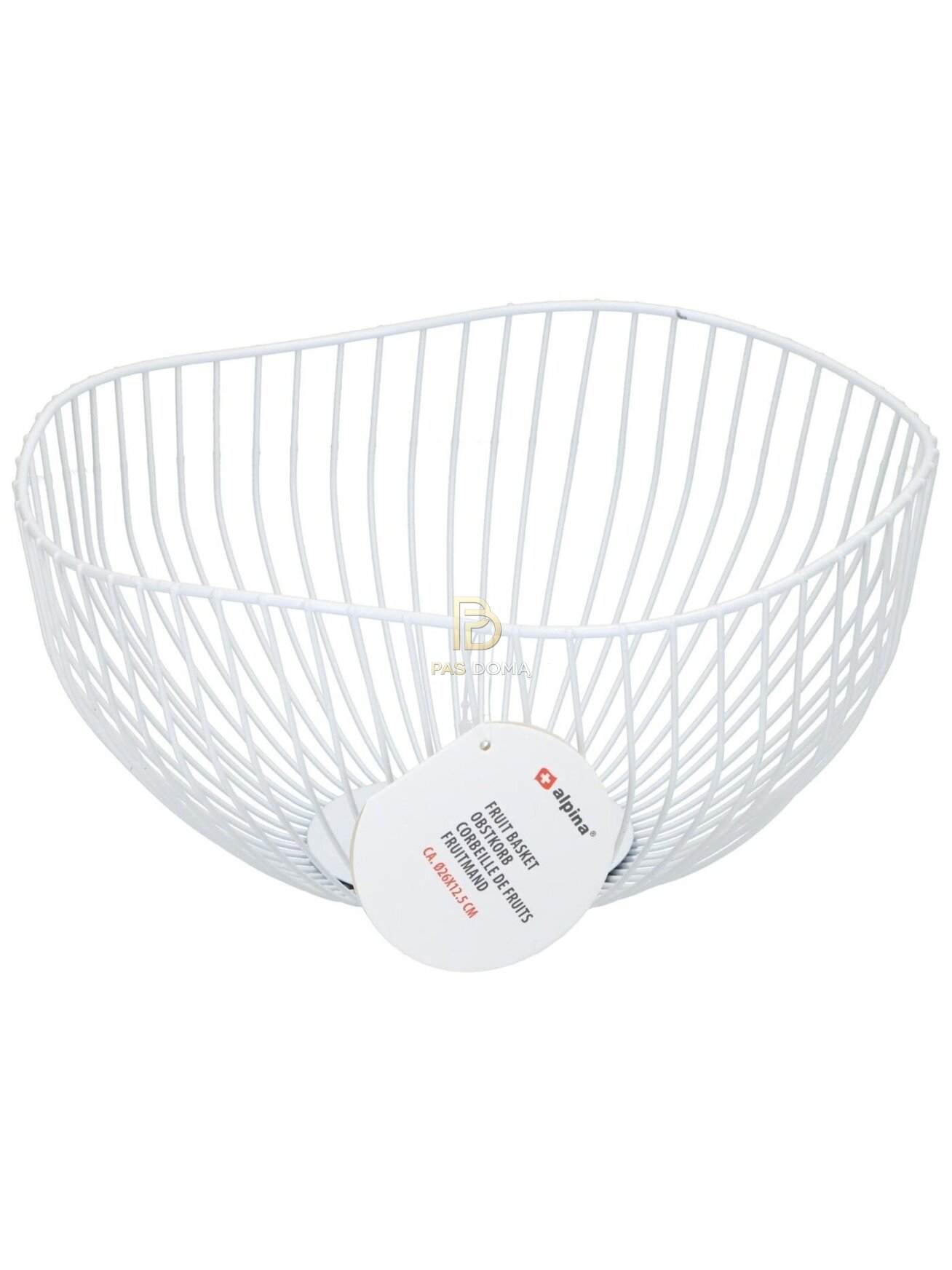 ALPINA vaisių dubuo Ø26 cm, juodas / baltas 2