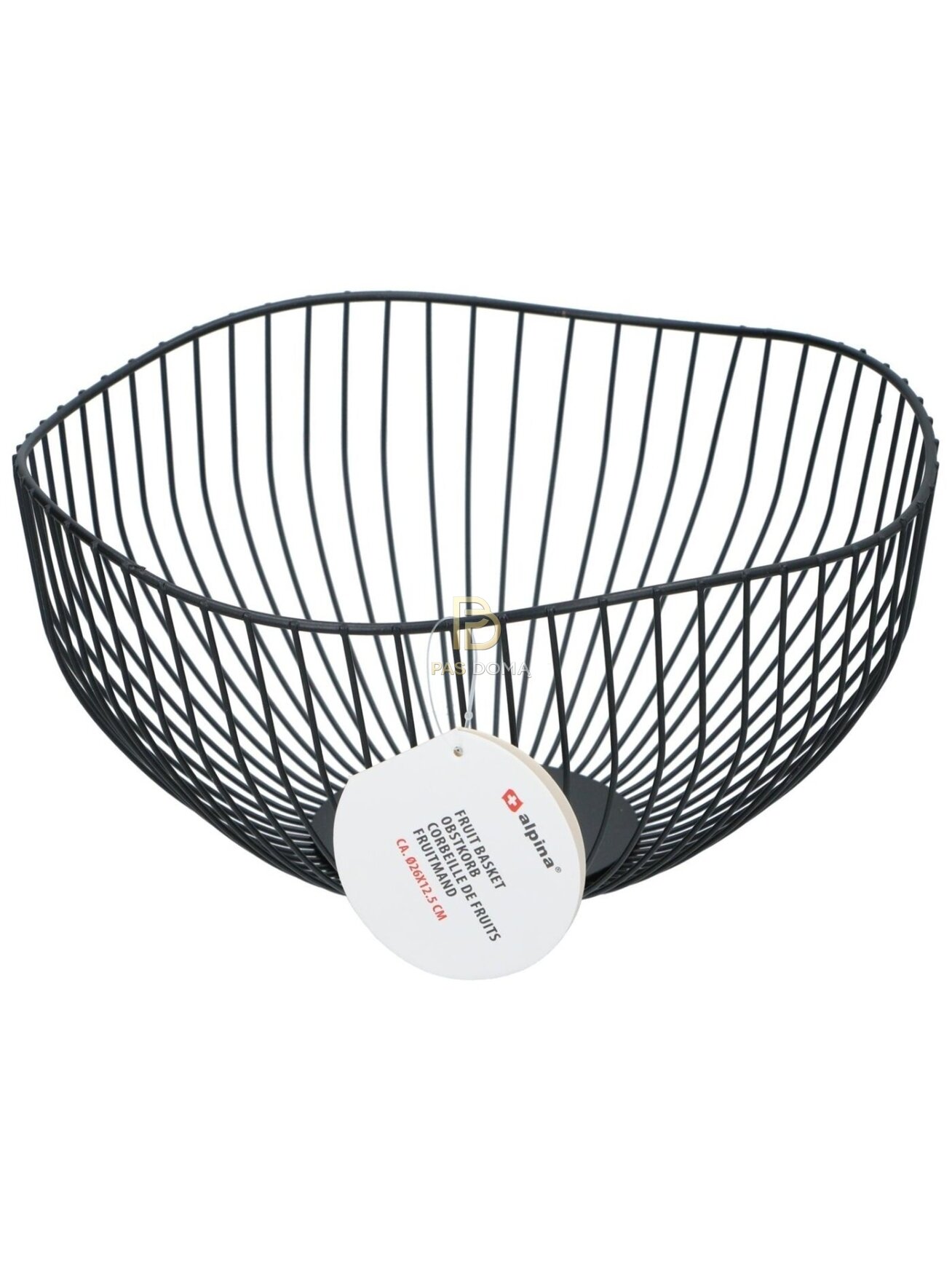 ALPINA vaisių dubuo Ø26 cm, juodas / baltas 5