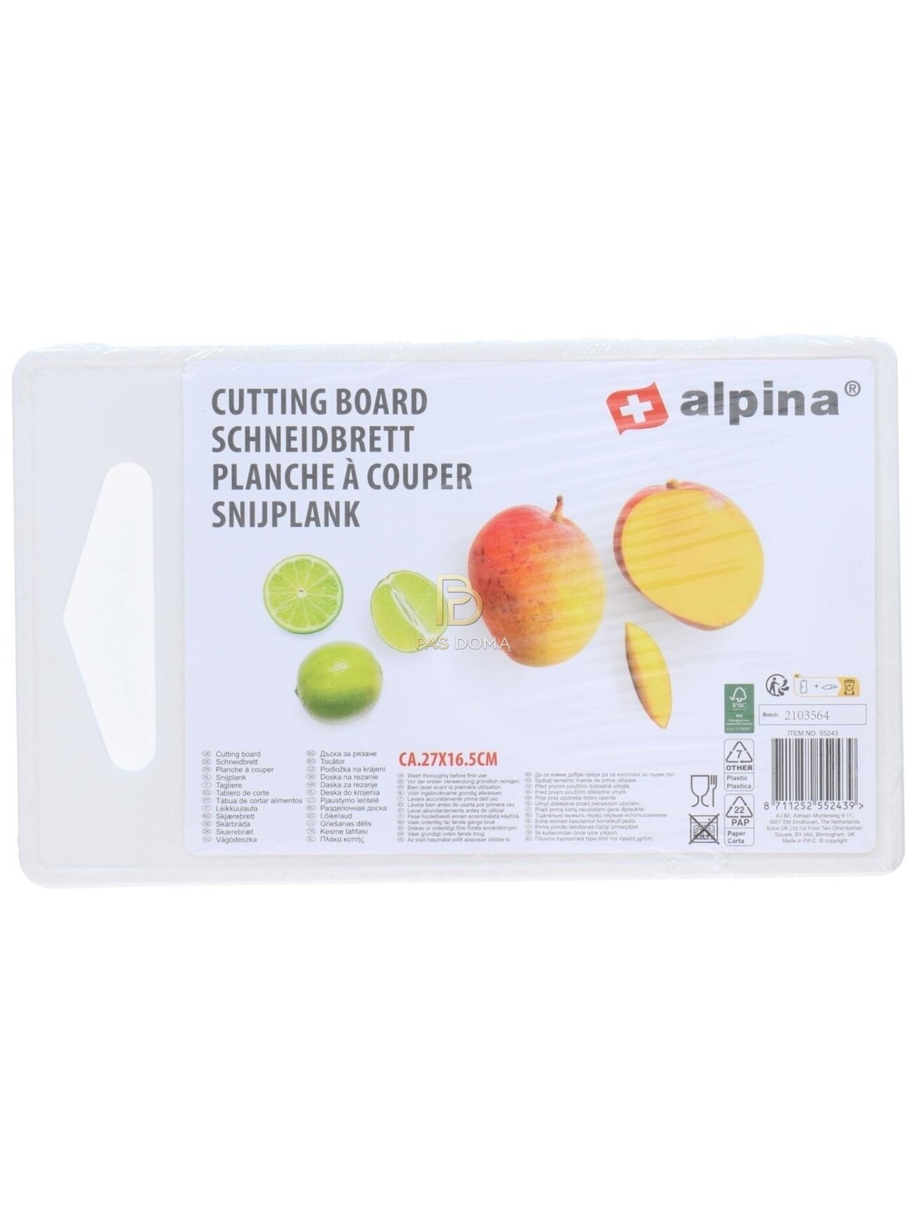 ALPINA Pjaustymo Lentelė 27 x 16,5 cm 3