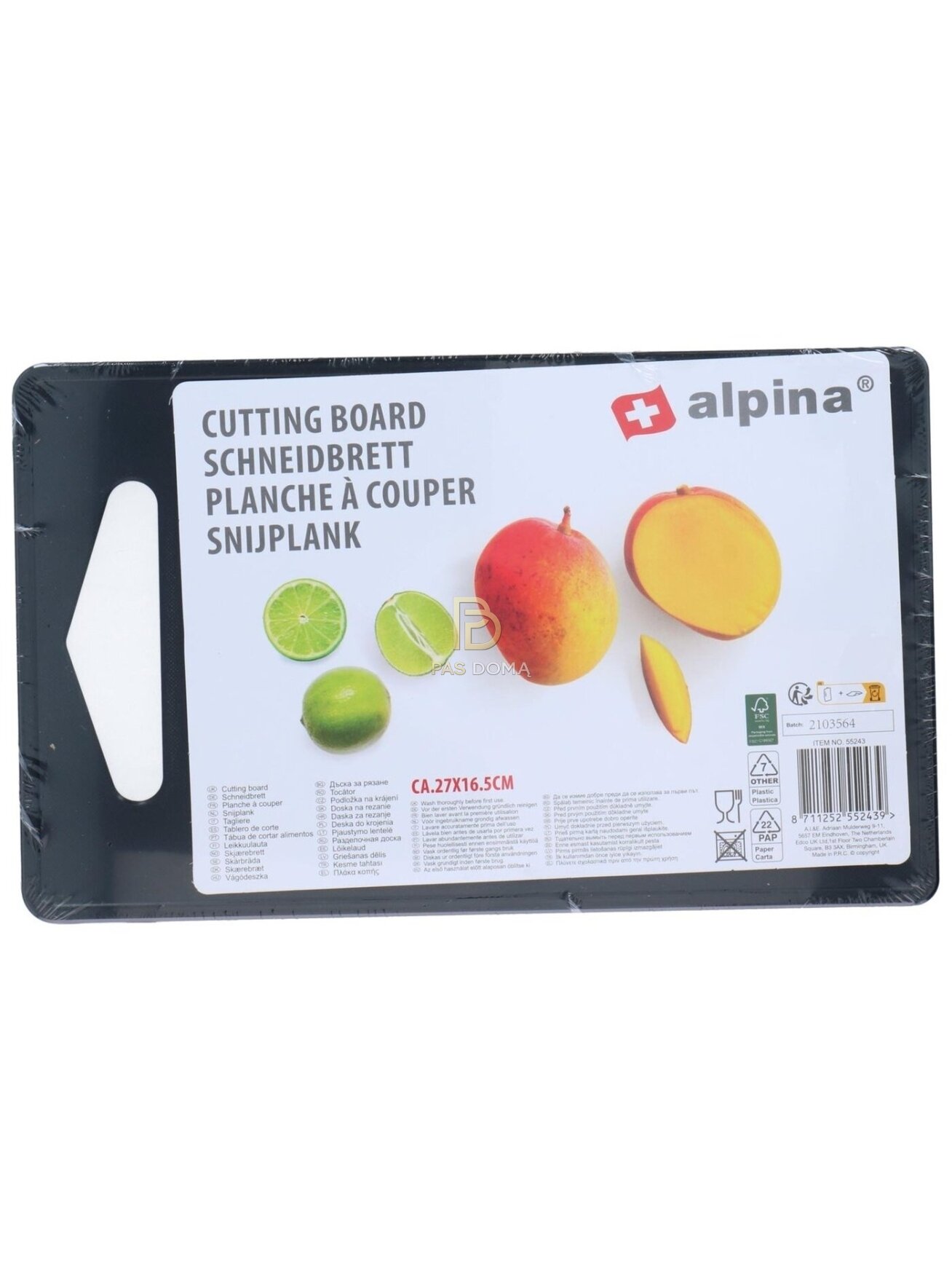 ALPINA Pjaustymo Lentelė 27 x 16,5 cm 5