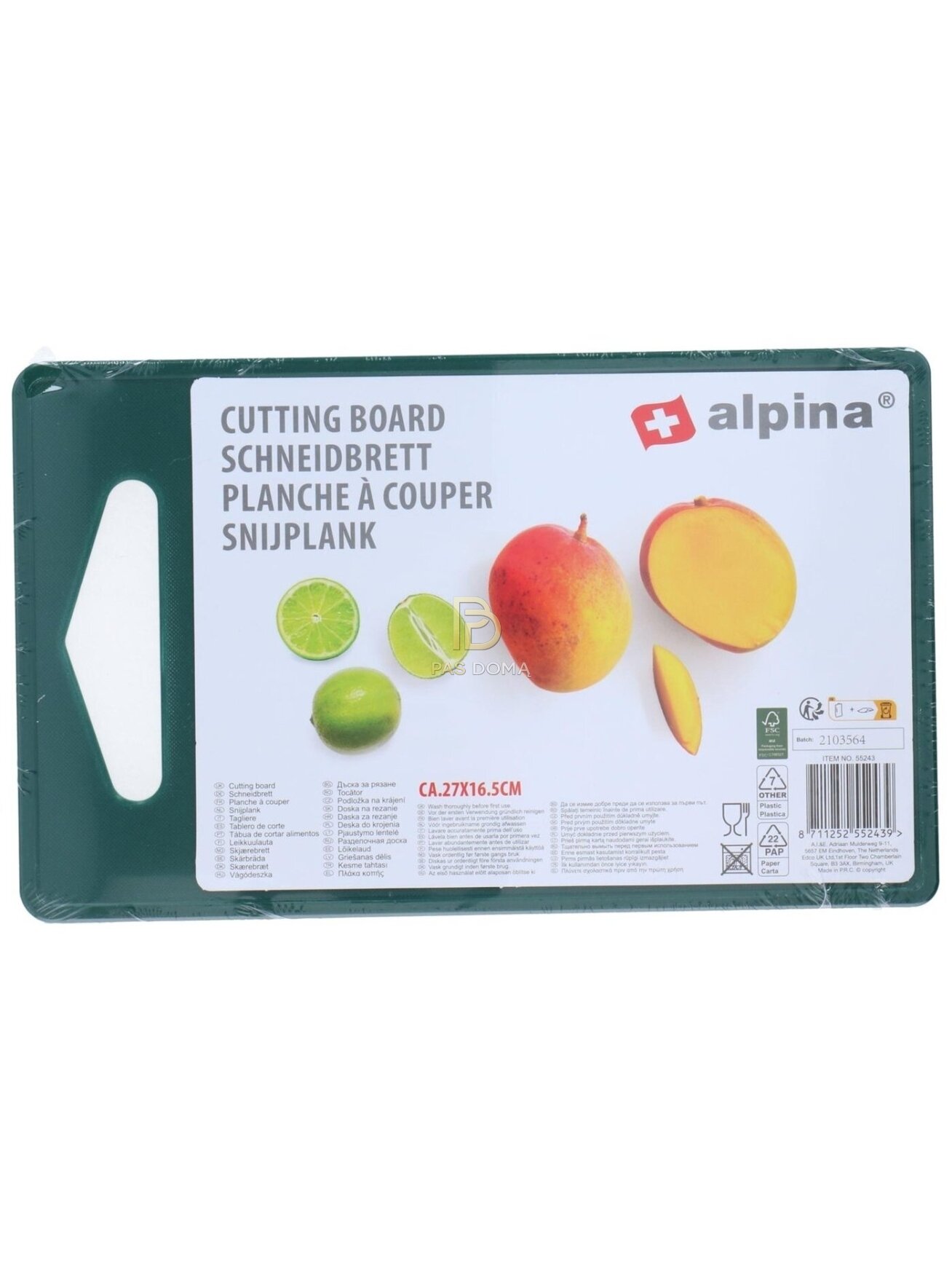 ALPINA Pjaustymo Lentelė 27 x 16,5 cm 9