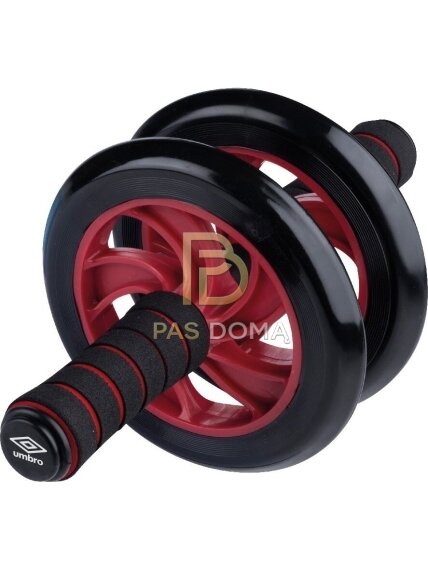 UMBRO Dvigubas pilvo raumenų treniruoklis (Ab Roller) Ø16,5 cm 2
