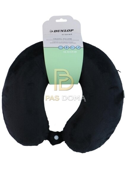 DUNLOP kelioninė pagalvė su „Memory Foam“ atminties putomis 34 × 29 cm 3