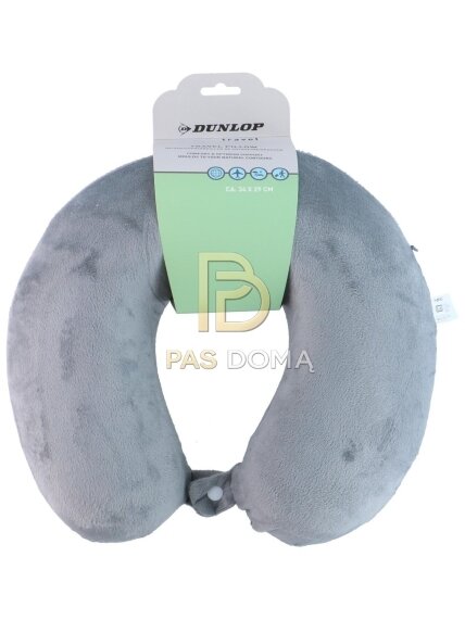 DUNLOP kelioninė pagalvė su „Memory Foam“ atminties putomis 34 × 29 cm 7
