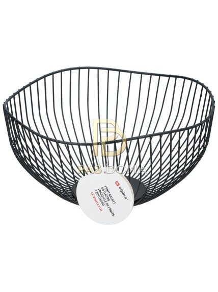 ALPINA vaisių dubuo Ø26 cm, juodas / baltas 5