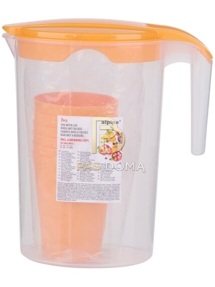 ALPINA Ąsotis su Puodeliais 1,75 l / 300 ml (10 x 20 x 22 cm) 2