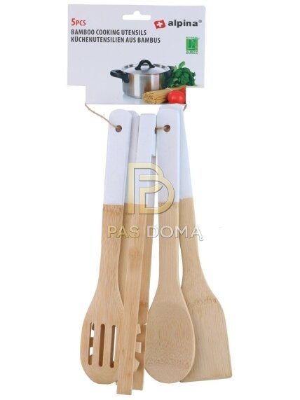Bambukinių virtuvės įrankių rinkinys 30 cm 3