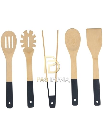 Bambukinių virtuvės įrankių rinkinys 30 cm 4