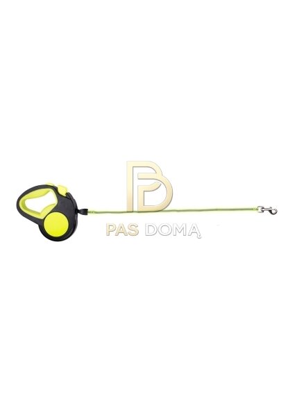 Automatinis pavadėlis šunims 5 m su šviečiančia juosta 3
