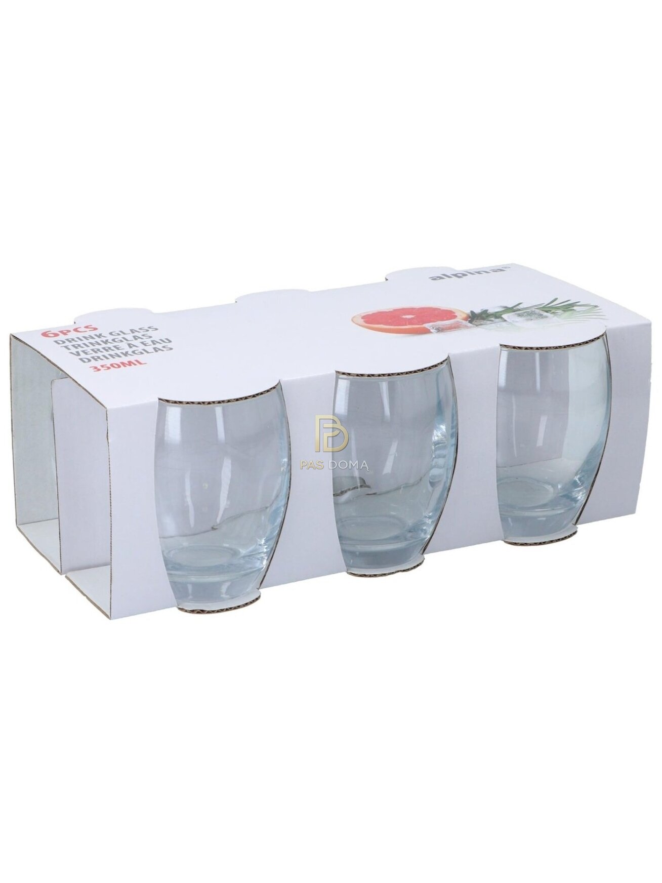 Stiklinių 6 vnt. 350 ml 1