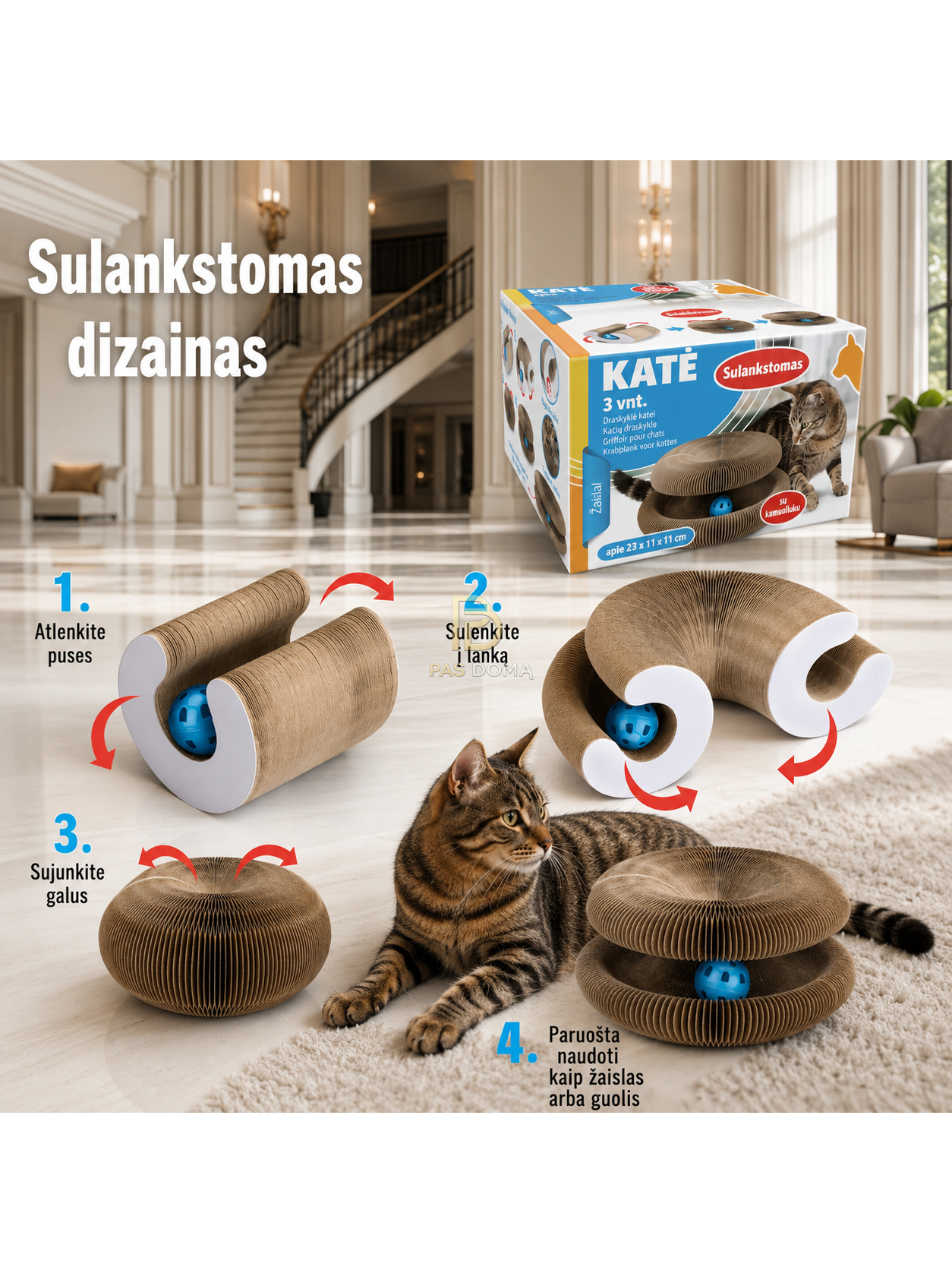 Sulankstoma draskyklė katėms 9