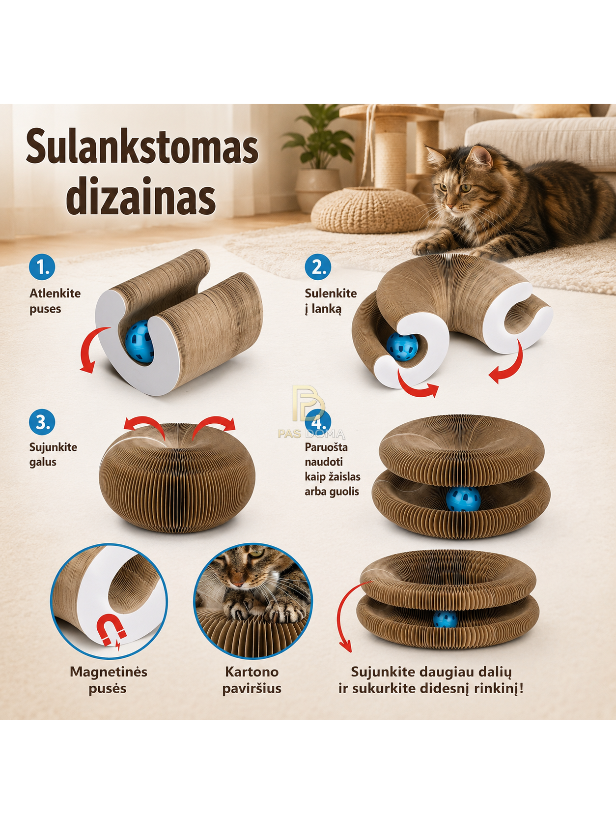 Sulankstoma draskyklė katėms 10