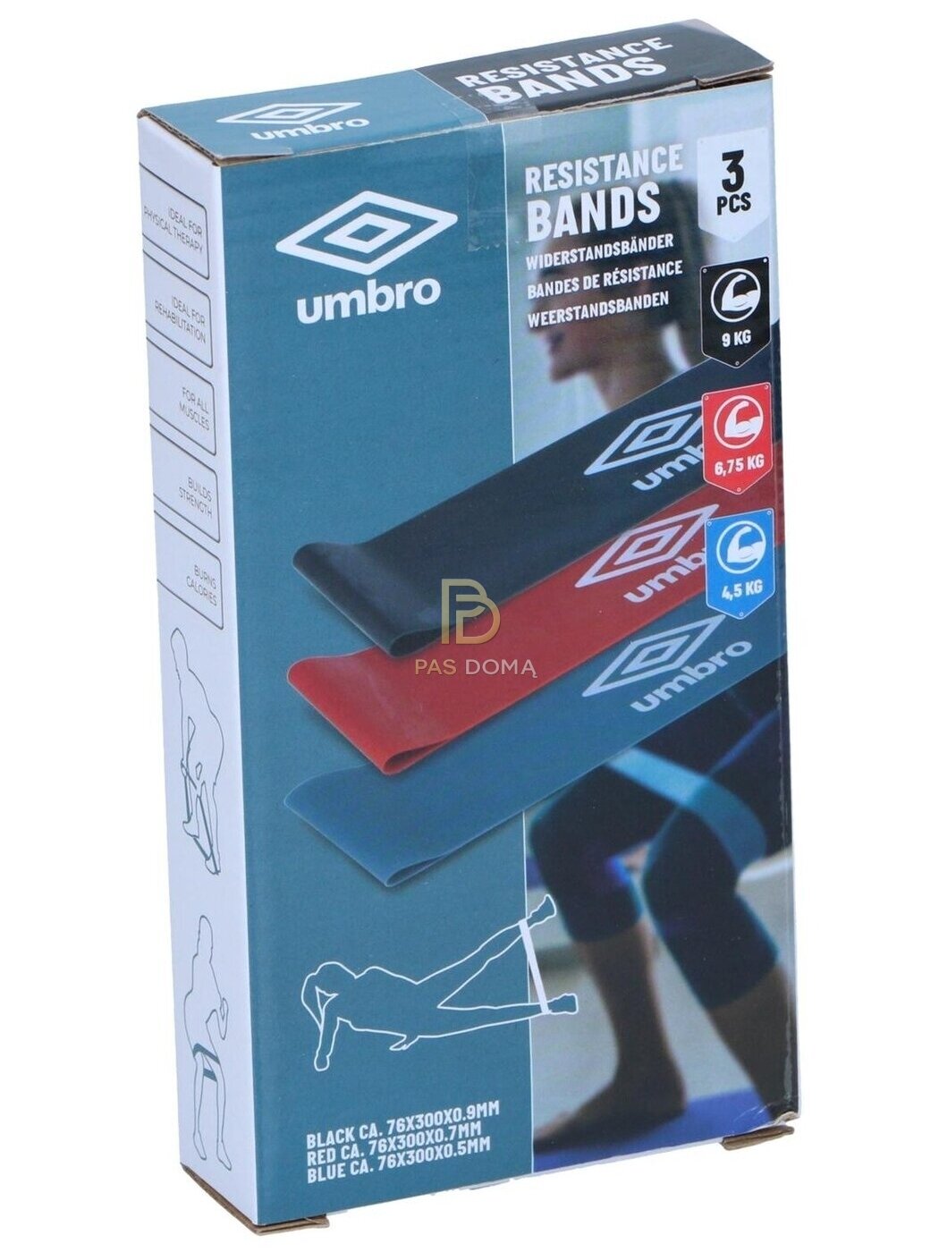 UMBRO Pasipriešinimo gumų rinkinys treniruotėms 4