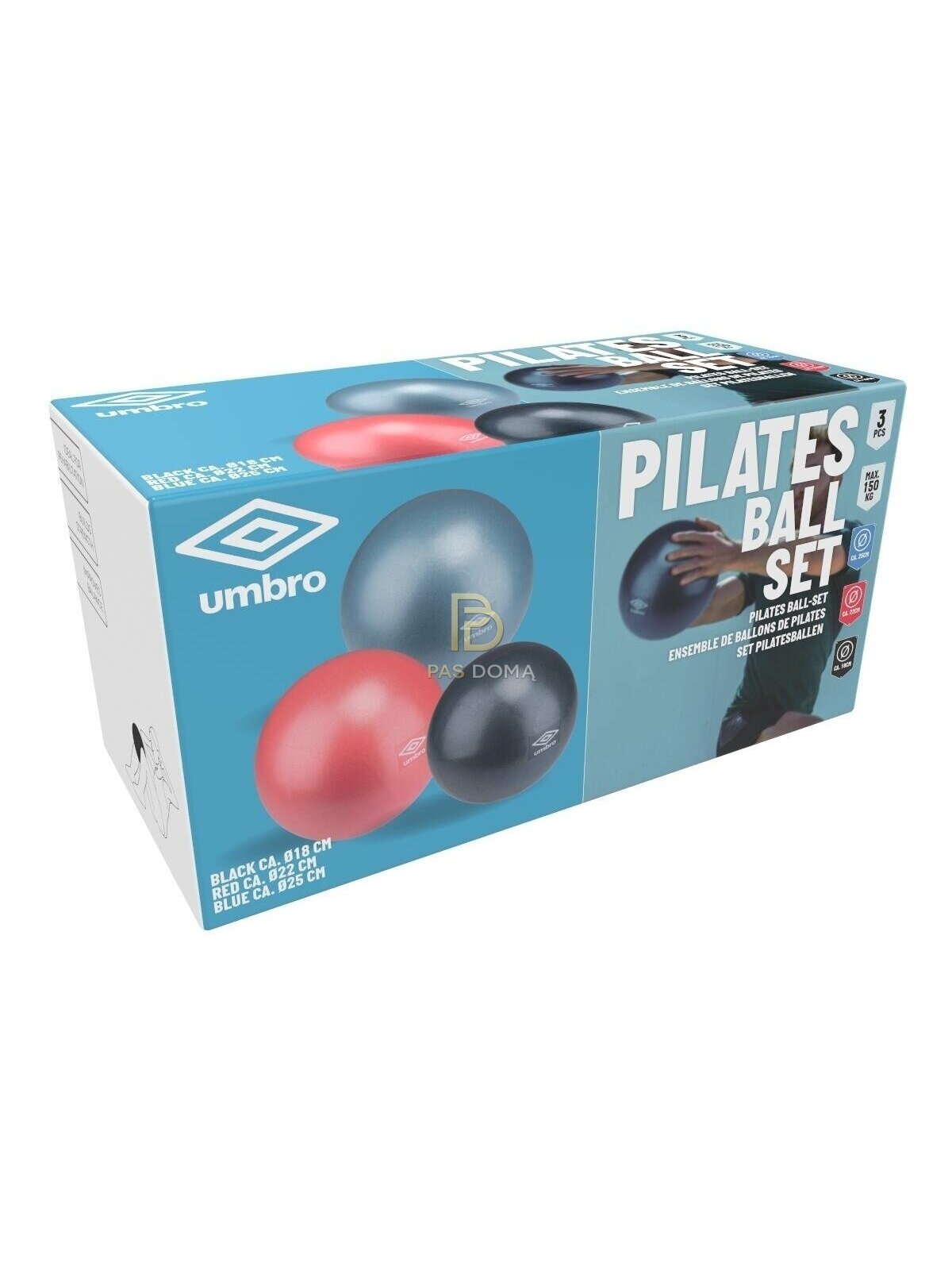 UMBRO Treniruočių kamuoliukų rinkinys Ø 18 / 22 / 25 cm 7