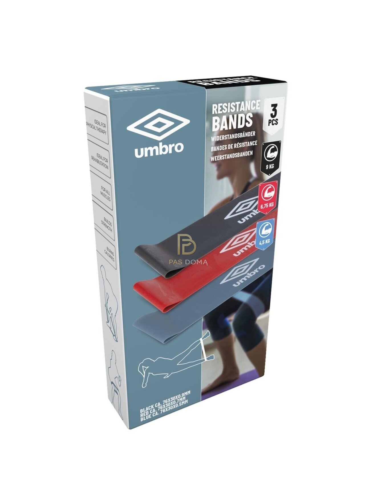 UMBRO Pasipriešinimo gumų rinkinys treniruotėms 6