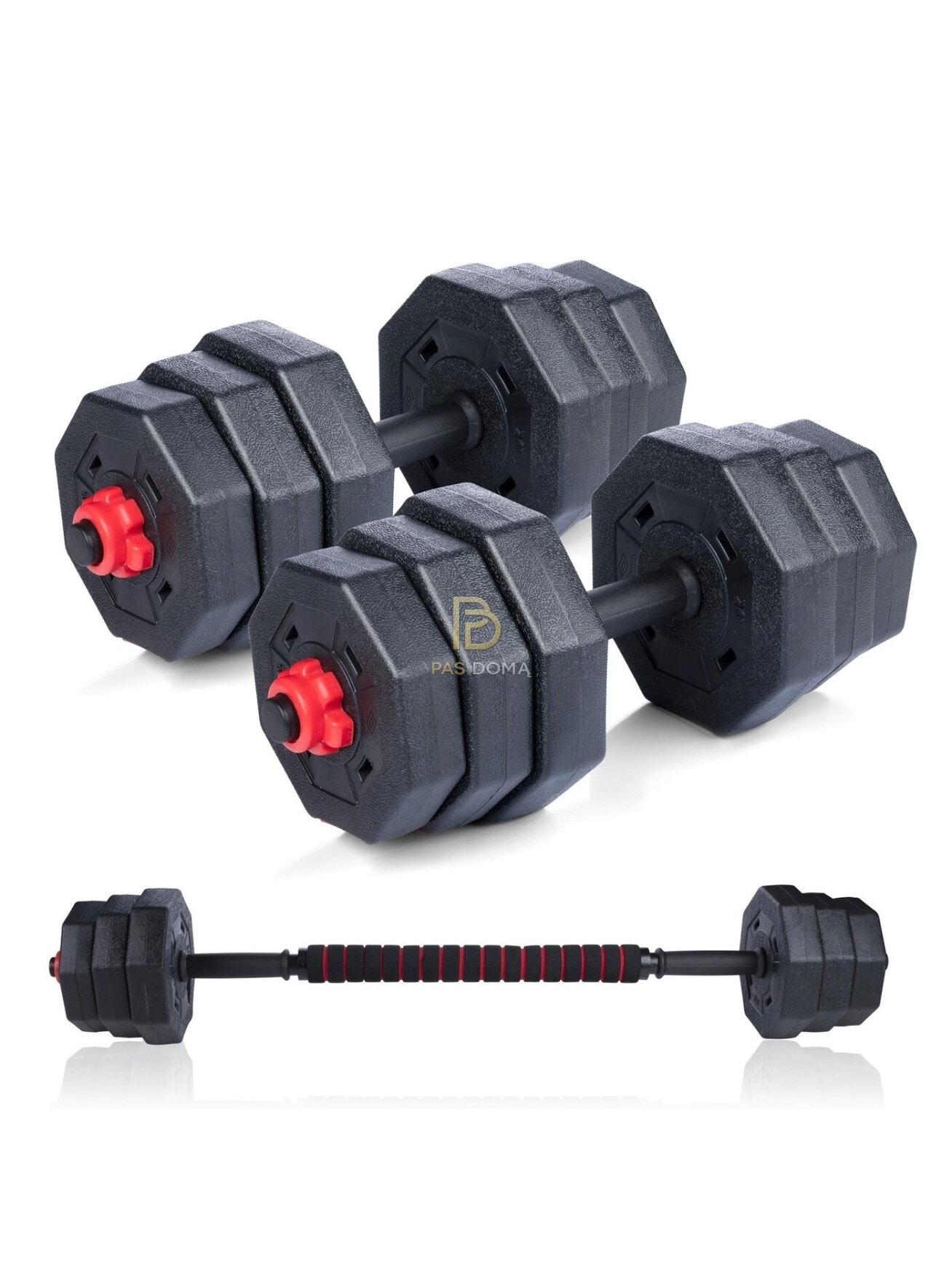 UMBRO Reguliuojamų hantelių rinkinys iki 19,6 kg 1