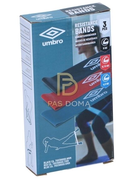 UMBRO Pasipriešinimo gumų rinkinys treniruotėms 4