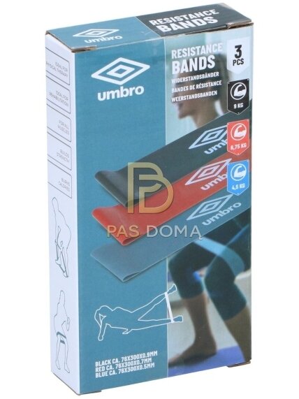 UMBRO Pasipriešinimo gumų rinkinys treniruotėms 5