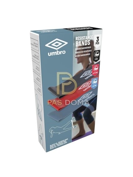 UMBRO Pasipriešinimo gumų rinkinys treniruotėms 6