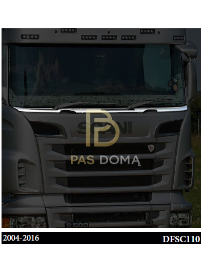 Valytuvo priekinė apdaila (presuota) chromuota DFSC110 2